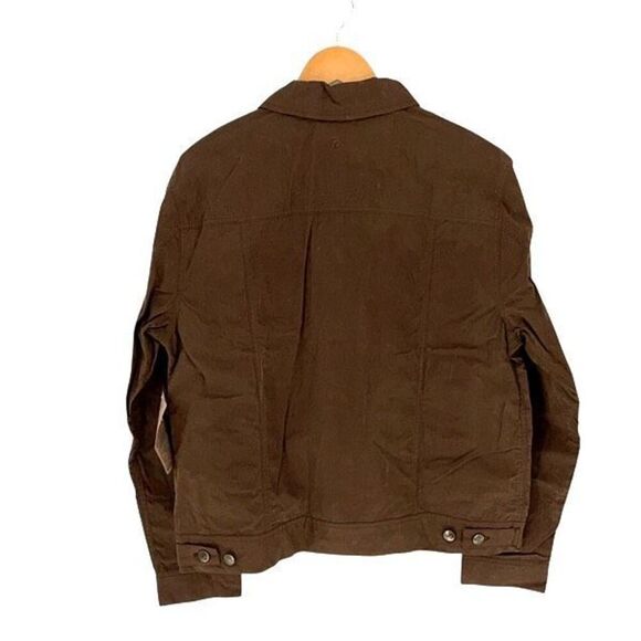 Rail Riders Mens Button Front Journeyman Cotton Blend Jacket Caramel Medium NWT - Picture 3 of 10